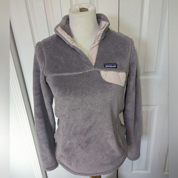 Patagonia Re-tool Snap Fleece Purple Pink Size M - Picture 1 of 5